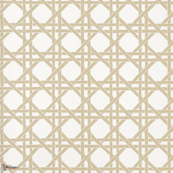 Canary trellis Tapete-Thibaut-Beige-Rolle-Selected Wallpapers-Interiors