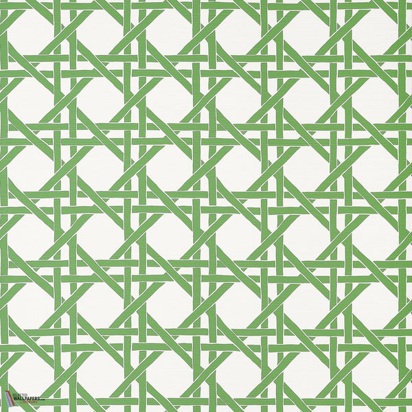 Canary trellis Tapete-Thibaut-Green-Rolle-Selected Wallpapers-Interiors