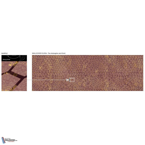 The Aubergine and Gold wallpaper-Daisy James-Selected Wallpapers & Interiors