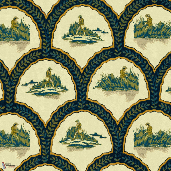 The Hunter wallpaper-Mind the Gap-Pale Green-Roll-Selected-Wallpapers-Interiors