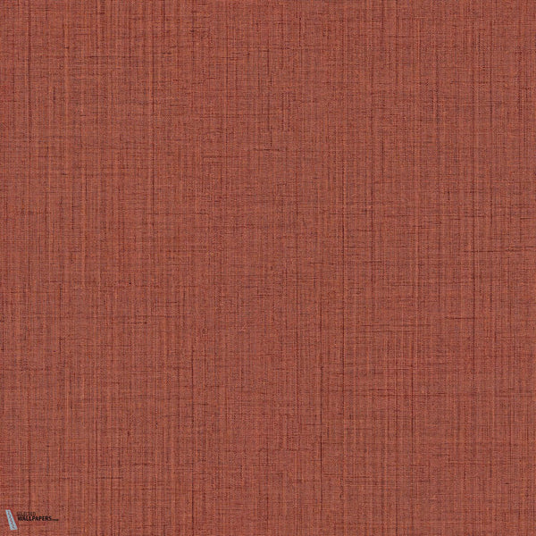 Tisaro wallpaper-Casamance-Terracotta-Roll-Selected Wallpapers-Interiors