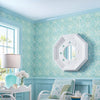 Tortuga batik wallpaper-Thibaut-Selected Wallpapers-Interiors