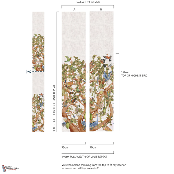 Tree of Life Tapete-Cole and Son-Selected Wallpapers-Interiors