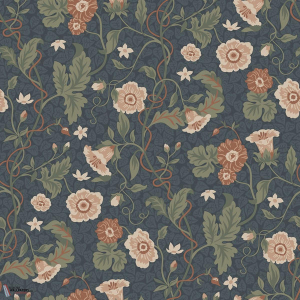 Ulla behang-Sandberg-Midnight Blue-Rol-Selected Wallpapers-Interiors