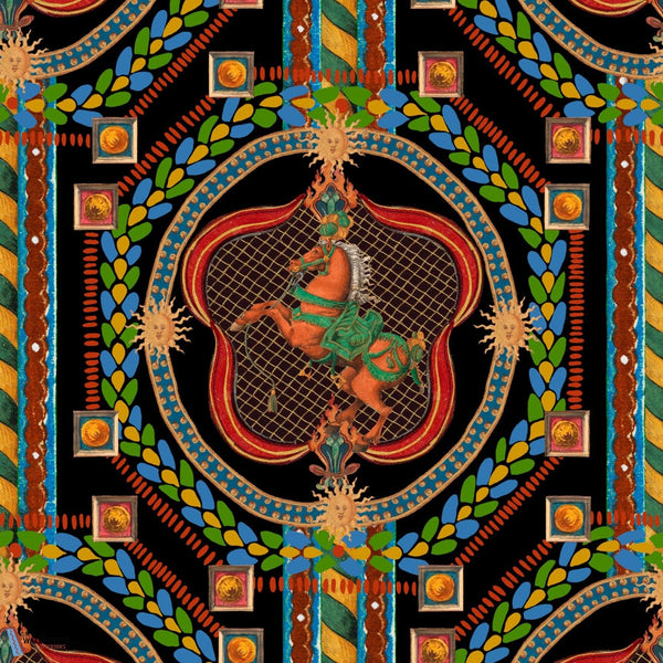 Venetian Ornament-Tapete-Mind the Gap-Anthracite-Rolle-WP20767-Selected Wallpapers