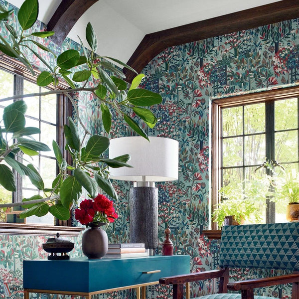 Alpine wallpaper-Thibaut-Selected Wallpapers-Interiors