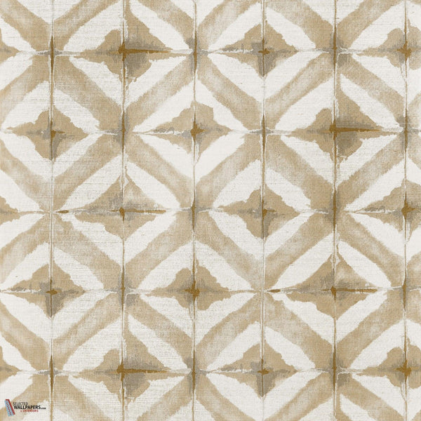 Water Blocks wallpaper-Thibaut-Beige-Roll-Selected Wallpapers-Interiors
