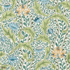 Wild Tulip & Vine wallpaper-Morris & Co-Nettle/Woad-Roll-Selected Wallpapers-Interiors