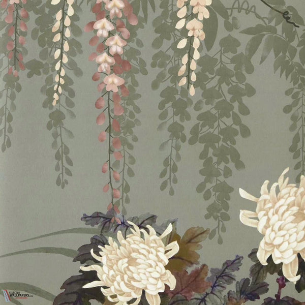 Wisteria Bloom wallpaper-1838 wallcoverings-Selected Wallpapers-Interiors
