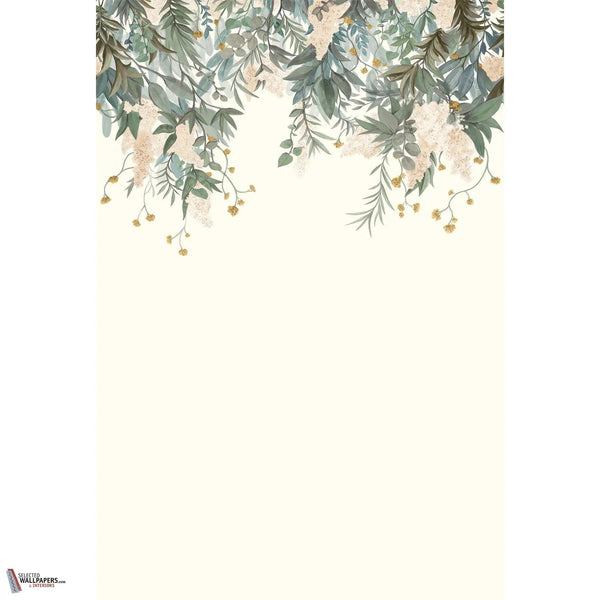 Wisteria behang-Casamance-Ivoire/Celadon-Set-Selected-Wallpapers-Interiors