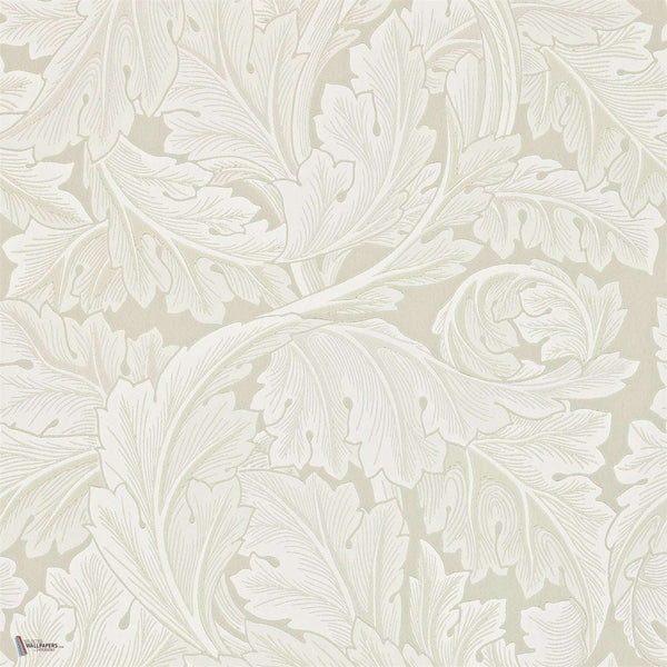 Acanthus wallpaper in Chalk van Morris & Co