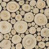 Alnwick Logs wallpaper in Black van Sanderson