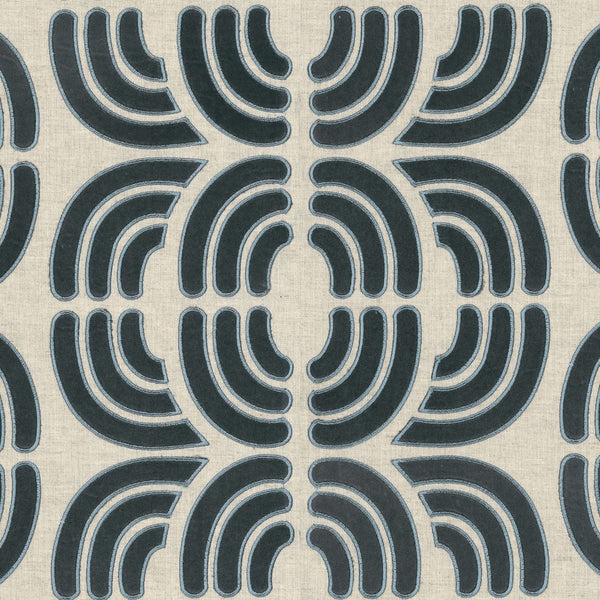Ares wallpaper in Anthracite Craie by Casamance