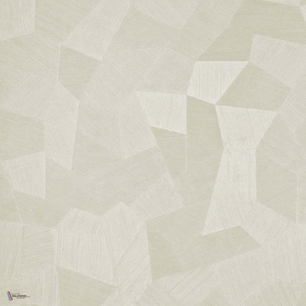 Facet behang in Milky White van Arte