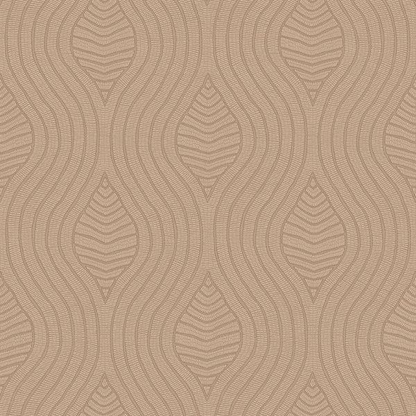 Brodelia wallpaper in Praliné by Casamance