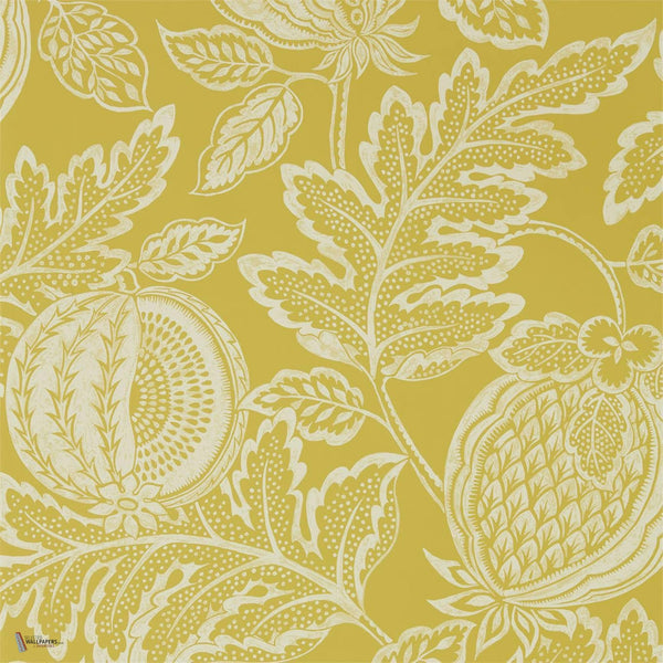 Cantaloupe Tapete in Caraway van Sanderson
