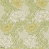 Chrysanthemum wallpaper in Pale Olive van Morris & Co