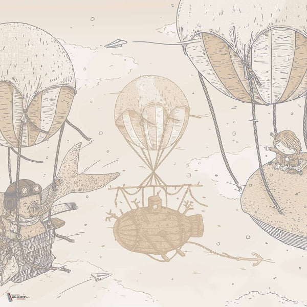 Balloon Rides Tapete in Twilight von Coordonne