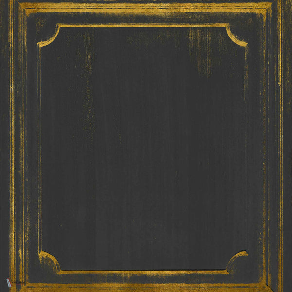 Boiserie wallpaper in Coal by Coordonne