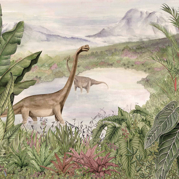 Dinosaurs Park Tapete in Pale von Coordonne