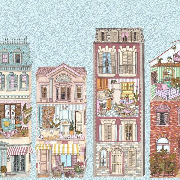 Dolls House Tapete in Azure von Coordonne