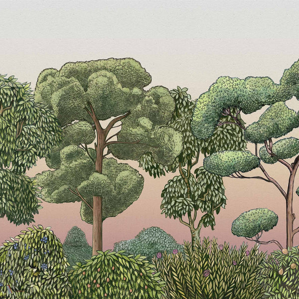 Green Forest Tapete in Dawn von Coordonne