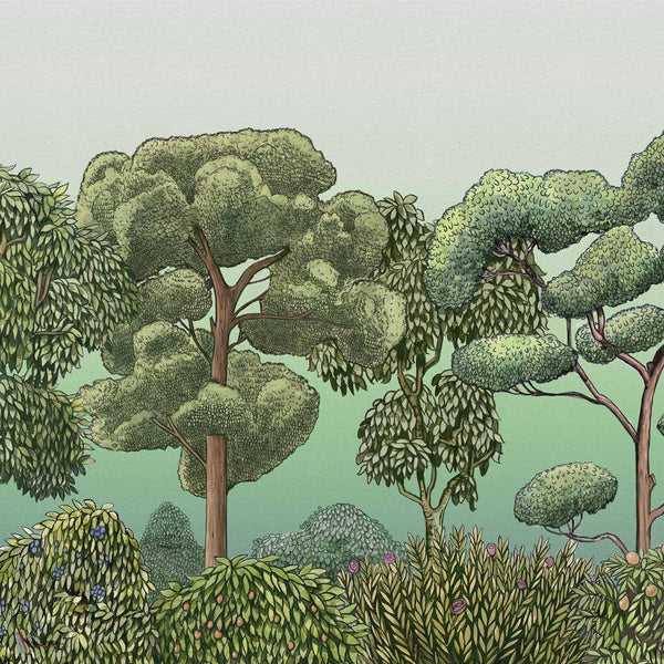Green Forest Tapete in Dew von Coordonne