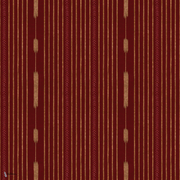 Huipil wallpaper in Wine by Coordonne