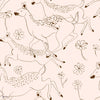 Jumping Bambis Tapete in Peach von Coordonne