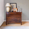Kasuri wallpaper in Grey by Coordonne — interior