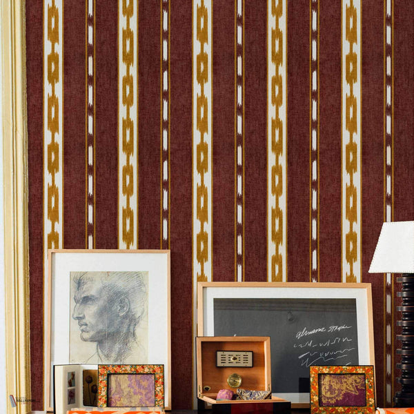 Kente Tapete in Wine von Coordonne