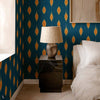 Kumo wallpaper in Ocean by Coordonne — interior
