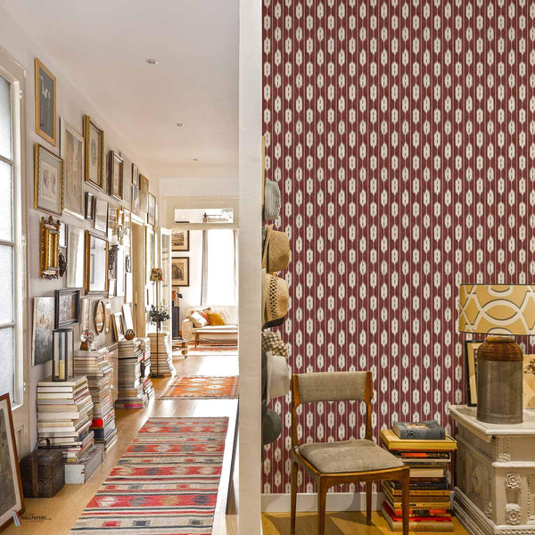 Llengues Tapete in Wine von Coordonne — Interieur