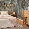 Minerva Textile wallpaper in Vanilla by Coordonne — interior