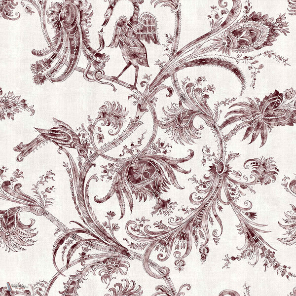 Mithology wallpaper in Wine by Coordonne