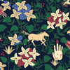 Neo-Flowery wallpaper in Navy by Coordonne