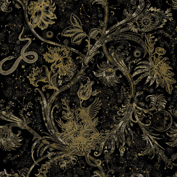 Neo-Mithology behang in black van Coordonne