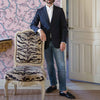 Paravent des amandiers - Amaro Sanchez de Moya wallpaper in Pink by Coordonne — interior