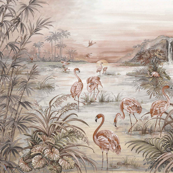 Roseus wallpaper in Rose by Coordonne