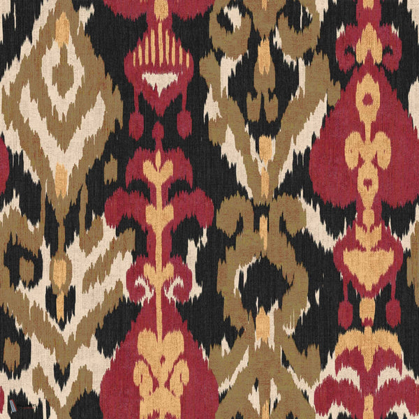 Uzbek Tapete in Black von Coordonne