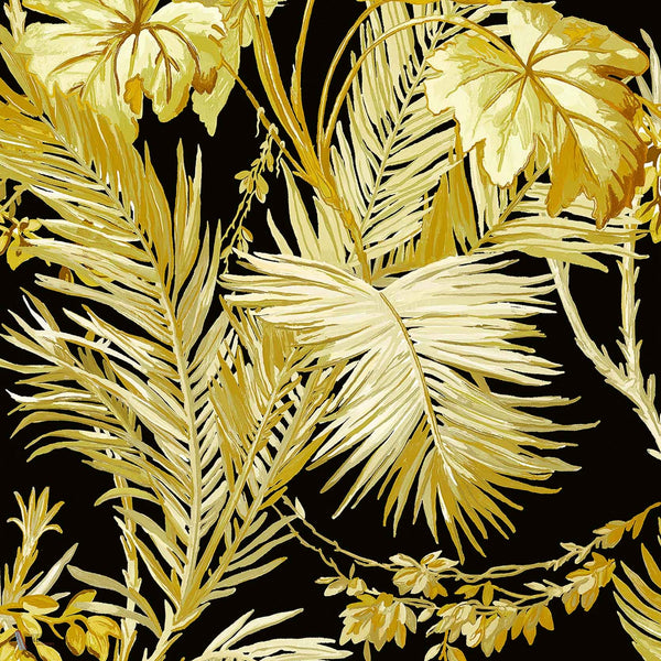 Vegetable Tapete in Black von Coordonne
