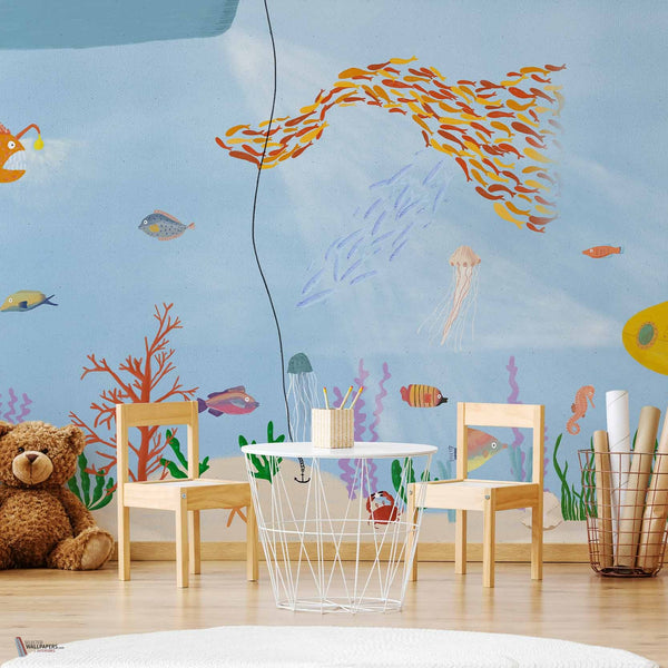Yellow Submarine Tapete in Atlantic von Coordonne — Interieur