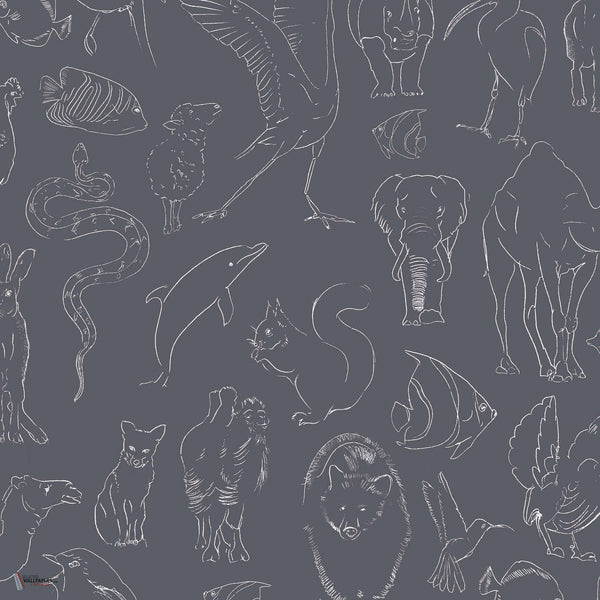 Zoology Tapete in `Chalk von Coordonne