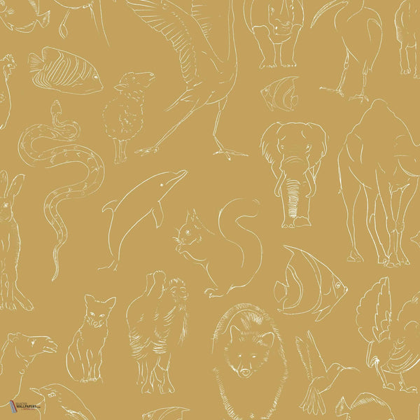 Zoology Tapete in Curry von Coordonne