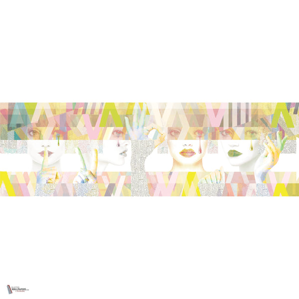 The Ava wallpaper in Multicolour by Daisy James — full design
