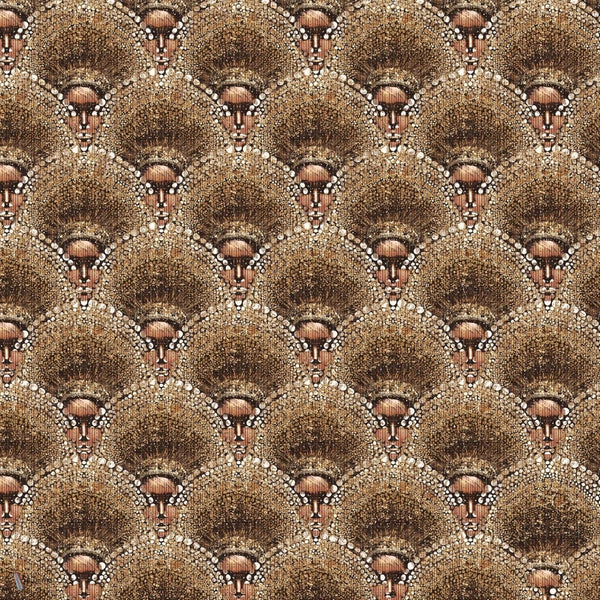 The Aztec wallpaper in Brown by Daisy James — colour swatch