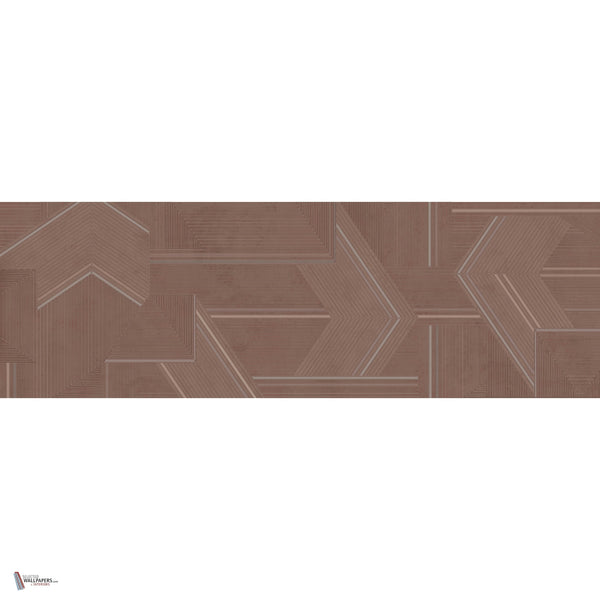 The Frame Tapete in Aubergine von Daisy James — Gesamtdesign