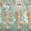 The Geisha wallpaper in Mint by Daisy James — colour swatch