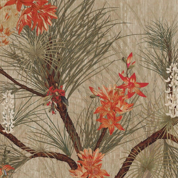 The Hilo wallpaper in Beige by Daisy James — colour swatch