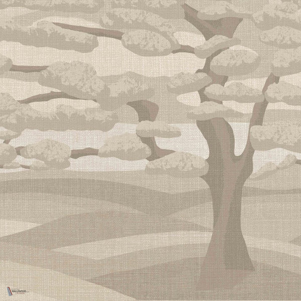 The Ilex wallpaper in Beige by Daisy James — colour swatch